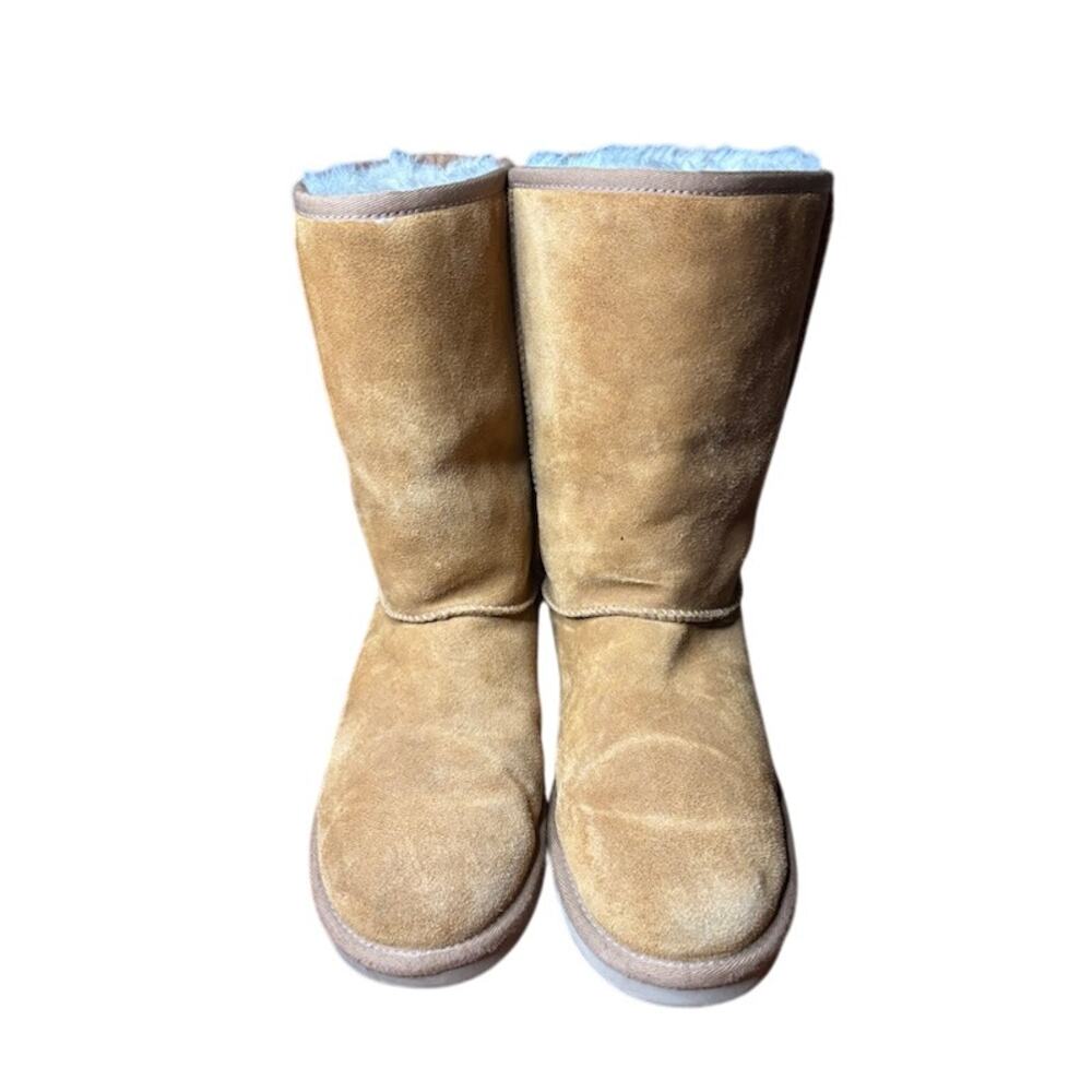 Koolaburra By UGG Classic Brown Suede Boots Women's 9 Winter Sherpa Lined - Picture 4 of 10